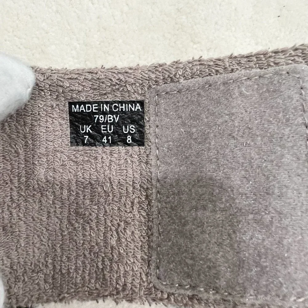 Hunter Terry Towelling Adjustable Strap Pool Slide Sandal - Picture 8 of 8